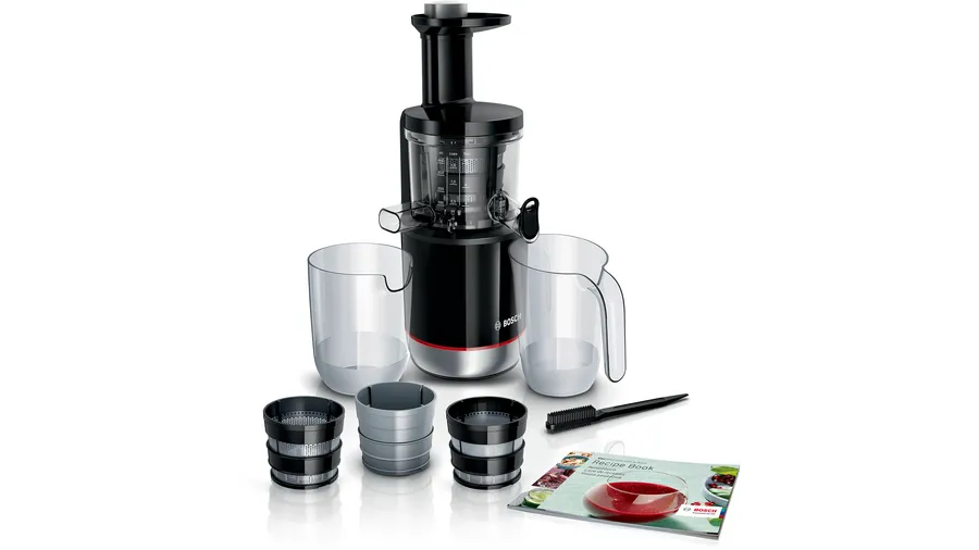 Bosch Slow juicer Vita Extract 150 W Black, Brushed stainless steel MESM731MIN