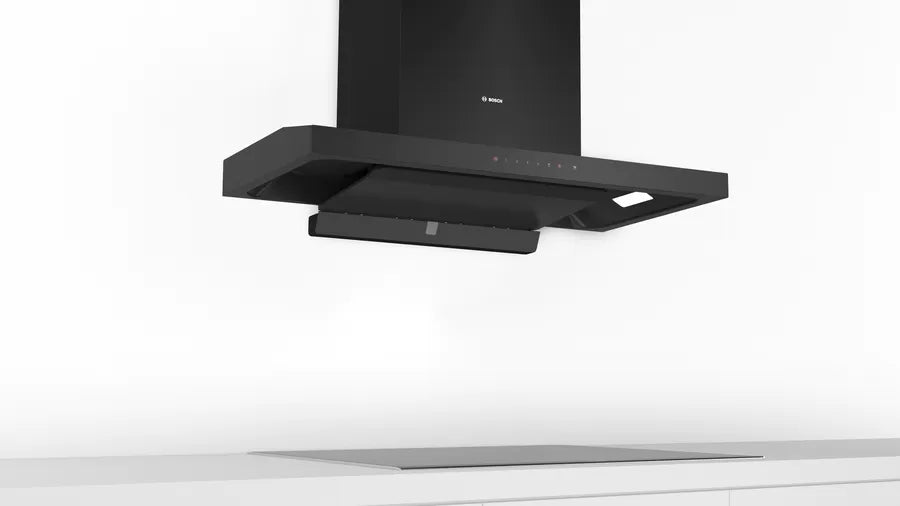 Bosch Series 4 wall-mounted cooker hood 90 cm Flat black DWKA98H60I