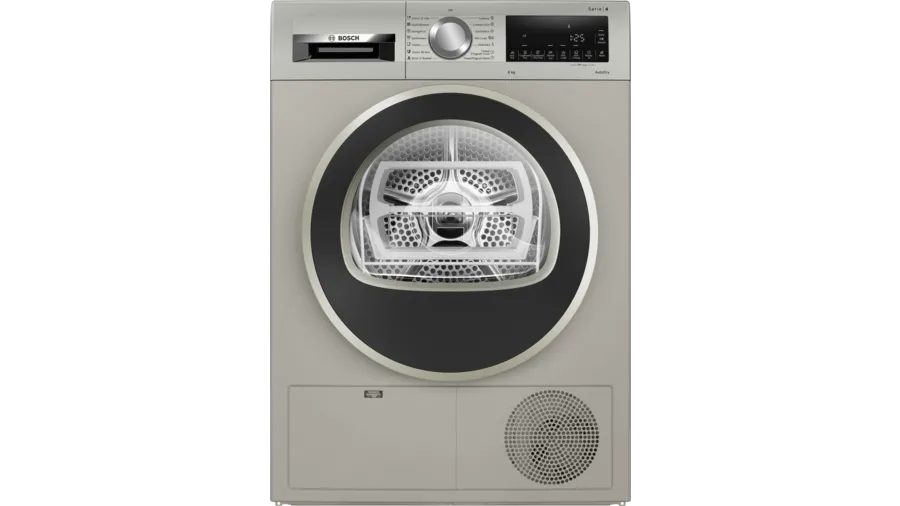 Bosch Series 4 condenser tumble dryer 8 kg Silver inox WPG23108IN