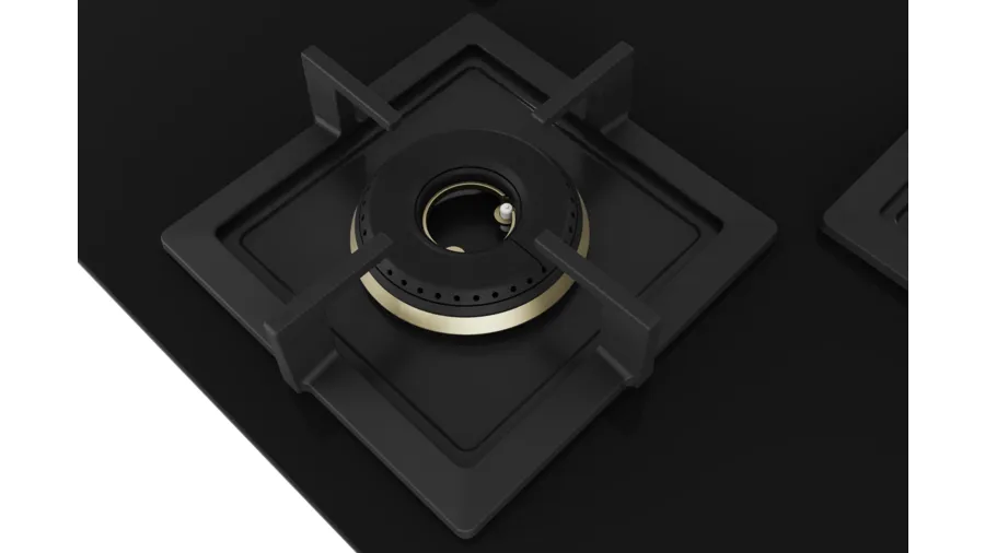 Bosch Series 6 Gas hob 75 cm Tempered glass, Black PND7B6G20I