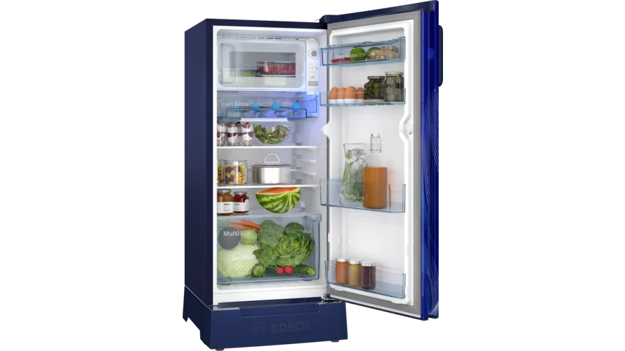 Bosch  Series 4 free-standing fridge 128.7 x 53.8 cm Mid night blue CST18B34PI