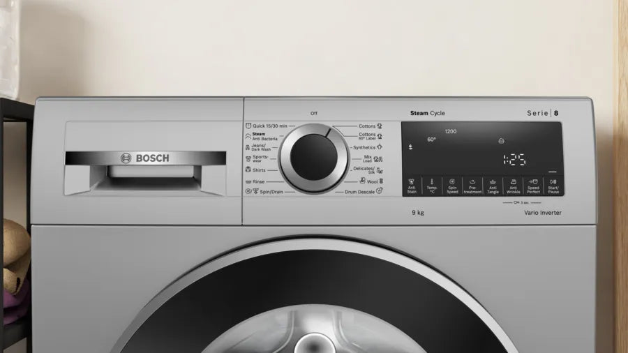 Bosch Series 6 washing machine, front loader 9 kg 1200 rpm WGA1420SIN