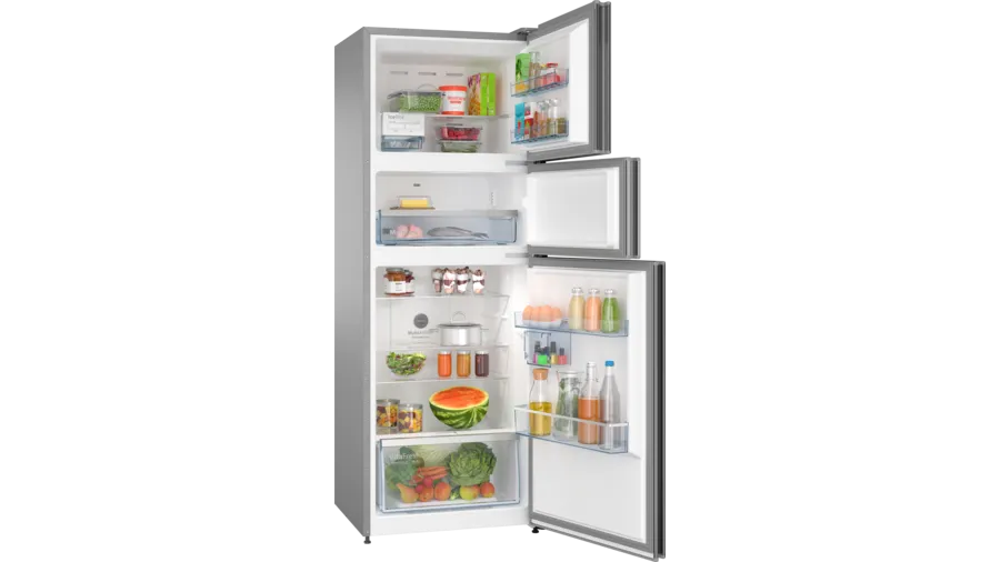 Bosch Series 4 free-standing fridge-freezer with freezer at top 187 x 67 cm CMC36K03NI