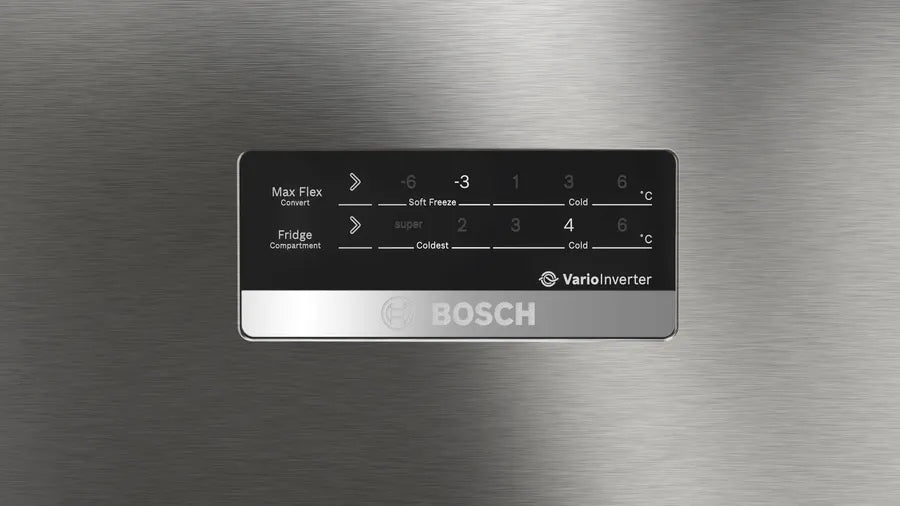 Bosch Series 6 free-standing fridge-freezer with freezer at top 175 x 67 cm CMC33S03NI