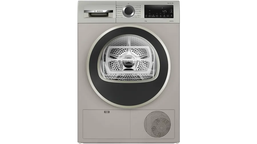 Bosch Series 4 condenser tumble dryer 9 kg Silver inox WPG24108IN