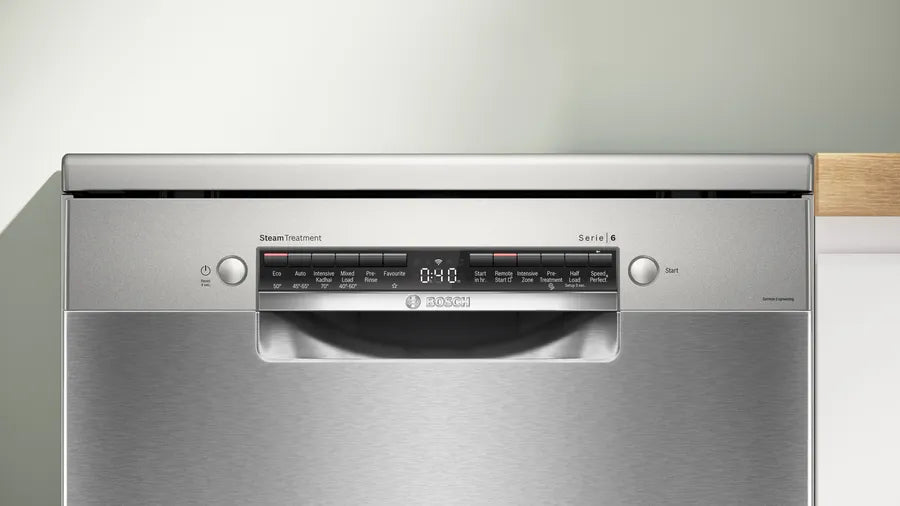 Bosch Series 6 Bosch free-standing dishwasher 60 cm Brushed steel anti-fingerprint  SMS6HMI01I