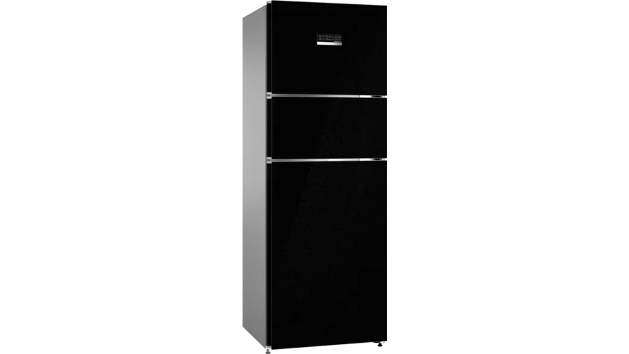 Bosch Series 6 free-standing fridge-freezer with freezer at top 187 x 67 cm Black CMC36K23NI (Discontinued)