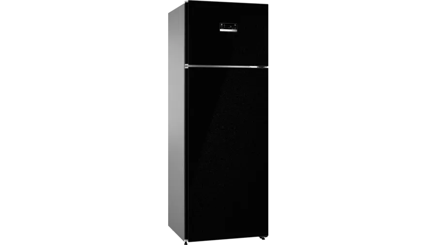 Bosch Series 4 free-standing fridge-freezer with freezer at top 187 x 67 cm Black CTC39K22NI