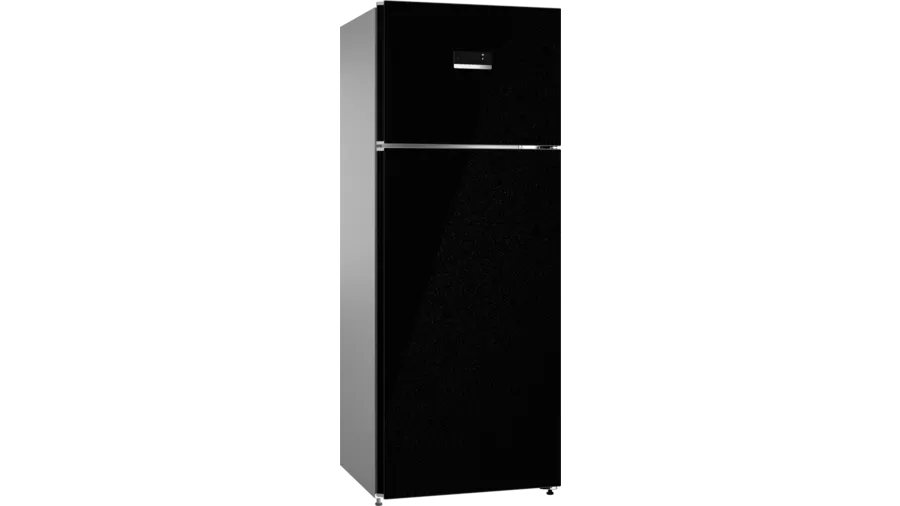 Bosch Series 4 free-standing fridge-freezer with freezer at top 175 x 67 cm Black CTC35K22NI