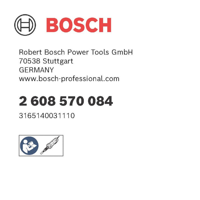 BOSCH 6 mm Collet with Locking Nut - 2608570084