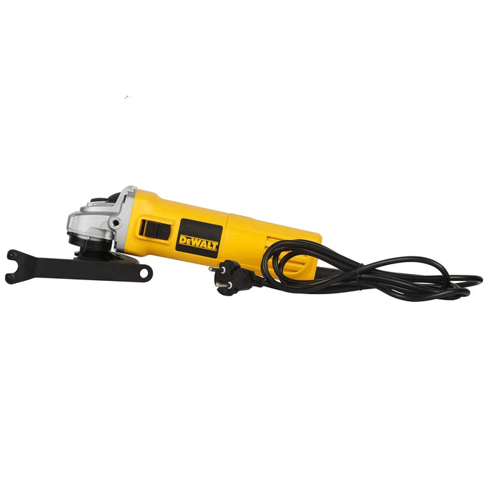 DEWALT DW802 850W 4" Corded Heavy Duty Small Angle Grinder with 100mm Disc Diameter, Spindle Lock for Cutting, Sharpening & Rust Removal, 2 Year Warranty (Side Handle Included), YELLOW & BLACK