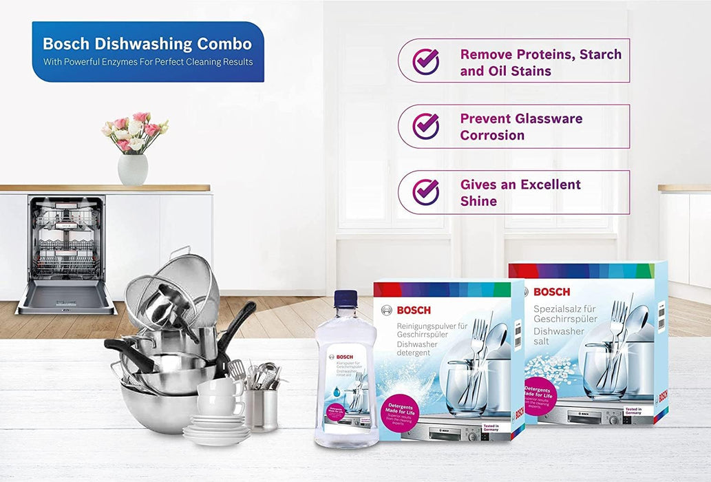 Bosch Dishwasher Combo - Detergent, Salt & Rinse Aid