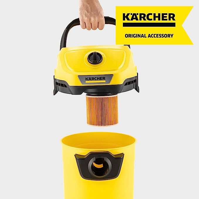 Product Image of Karcher WD3 Cartridge Filter being used in the vacuum cleaner