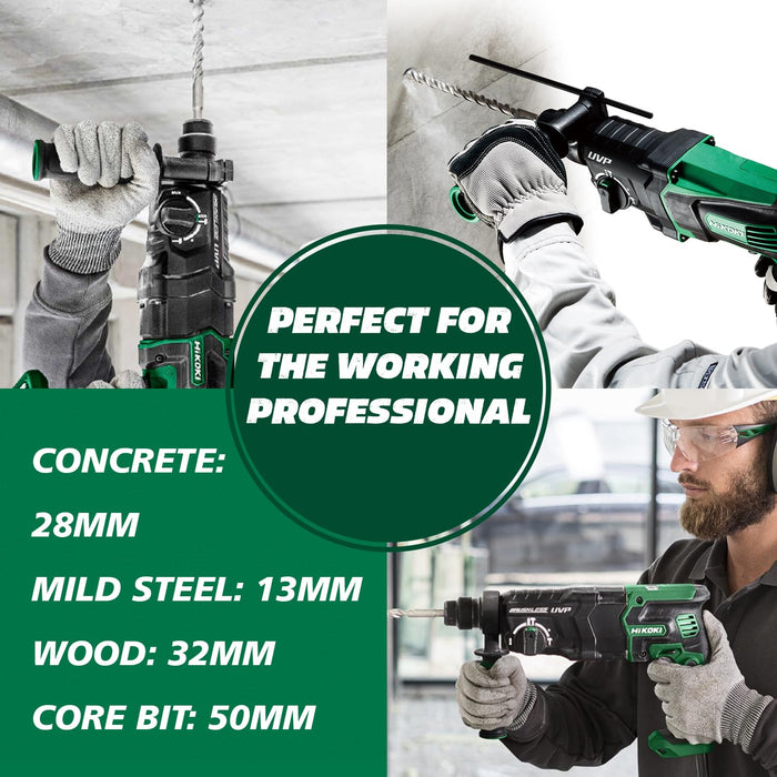 HIKOKI 28mm SDS-Plus Rotary Hammer DH28PCY2S9Z