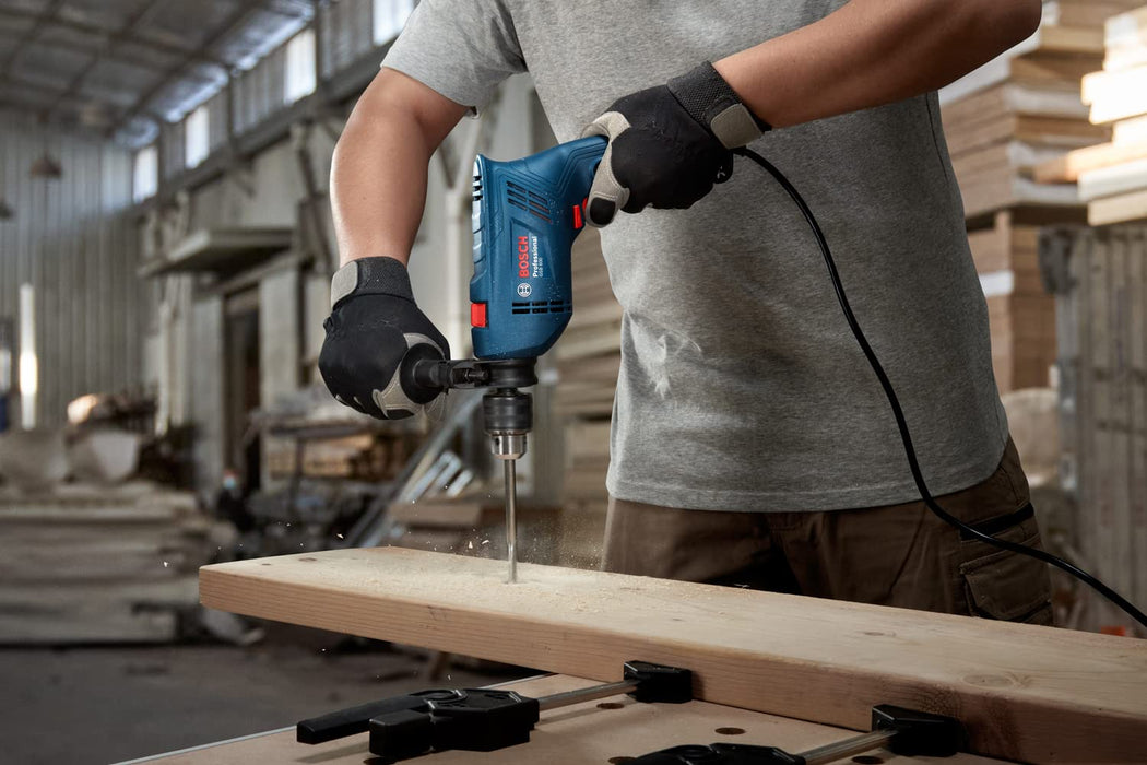 Bosch GSB 600 Impact Drill Machine for Brick Wall, Metal and Wood Drilling & Screwing, 1 Year Warranty