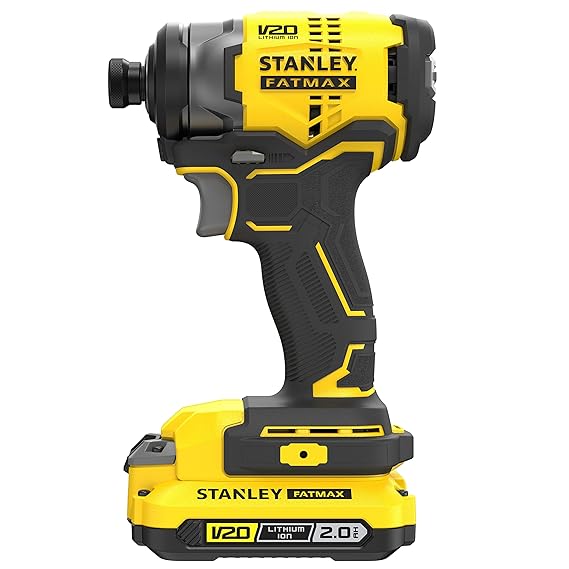 STANLEY FATMAX SBI810D2K-B1 20V 2.0Ah 6.35 mm Cordless Brushless Impact Driver