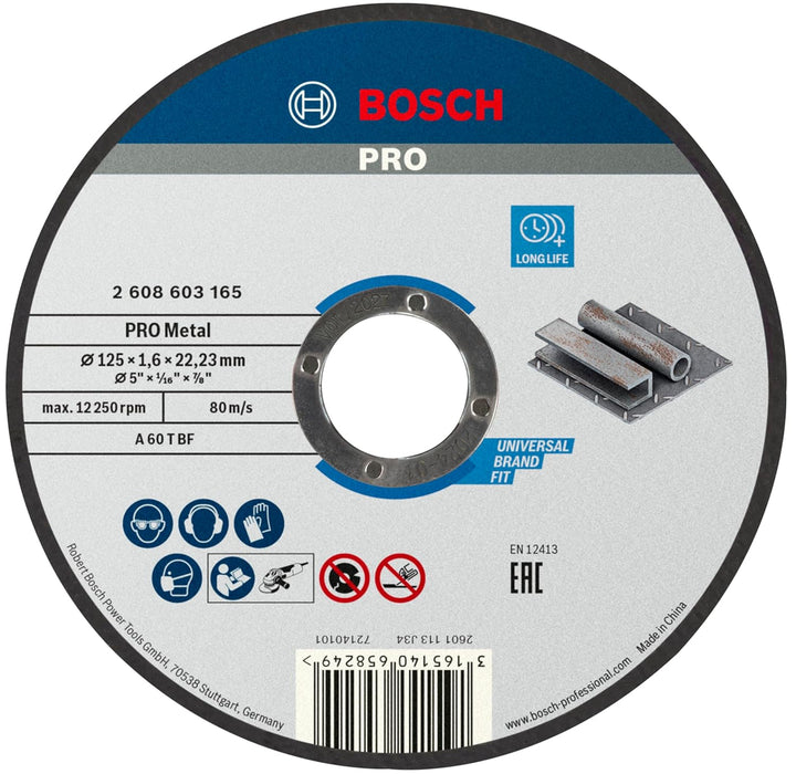 Bosch Professional Cutting Disc/Wheel for Metal Standard Flat Hub 2608603165