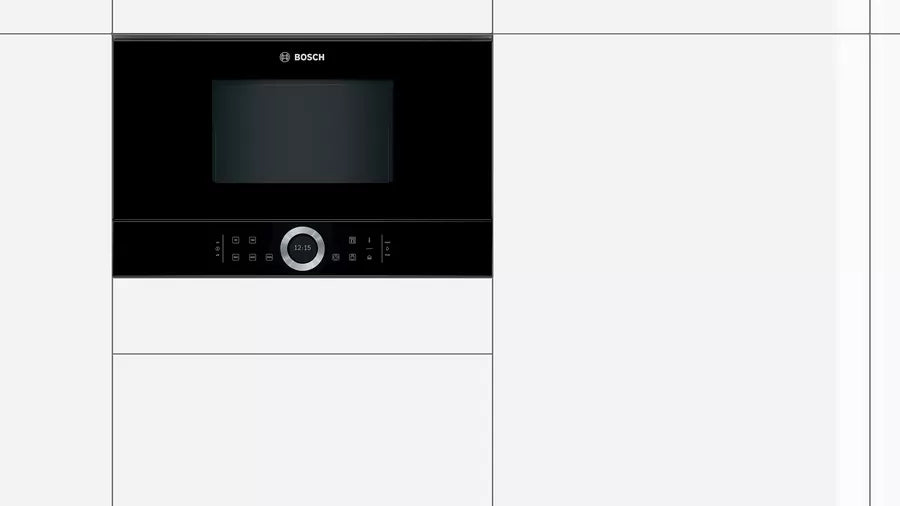 Bosch Series 8 Built-In Microwave Oven Black BFL634GB1I