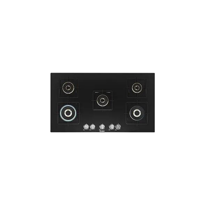 Bosch Series 6 Gas hob 90 cm Tempered glass, Black PNV9B6F10I