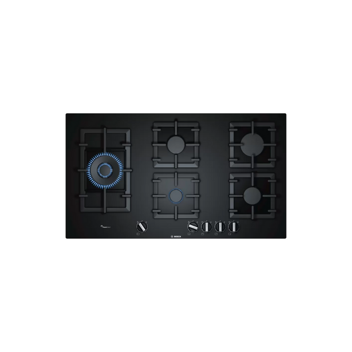 Bosch Series 6 Gas hob 90 cm Tempered glass, Black PPS9A6B90I