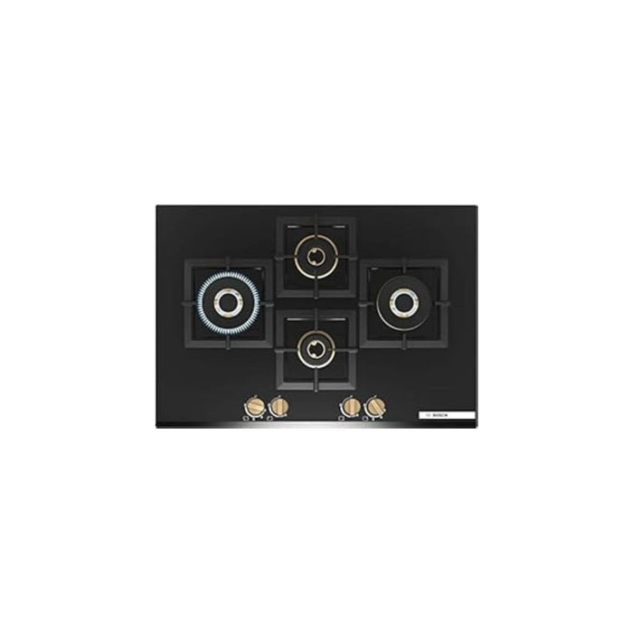 Bosch Series 6 Gas hob 75 cm Tempered glass, Black PNI7B6G20I