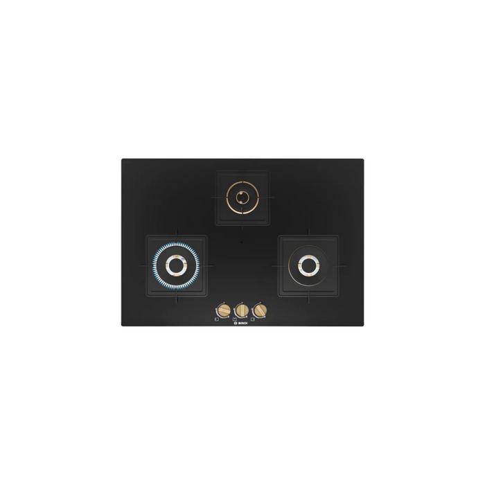 Bosch Series 6 Gas hob 75 cm Tempered glass, Black PND7B6G20I