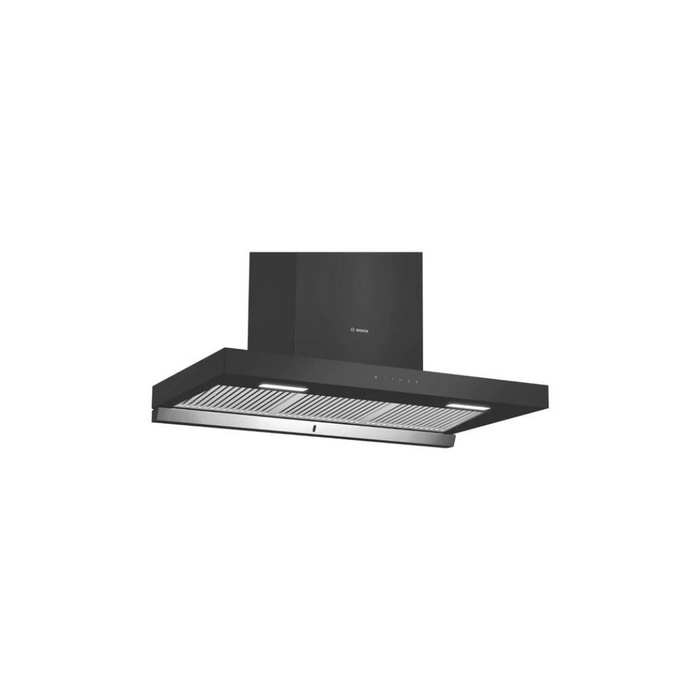 Bosch Series 4 wall-mounted cooker hood 60 cm Black DWKF68G60I