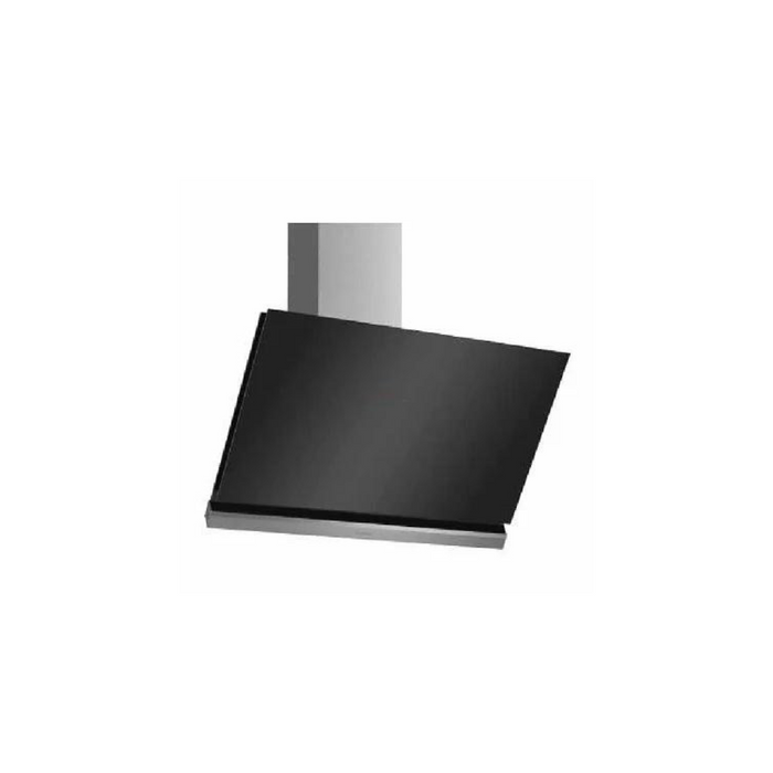 Bosch Series 8 wall-mounted cooker hood 90 cm clear glass black printed DWK98PR60I