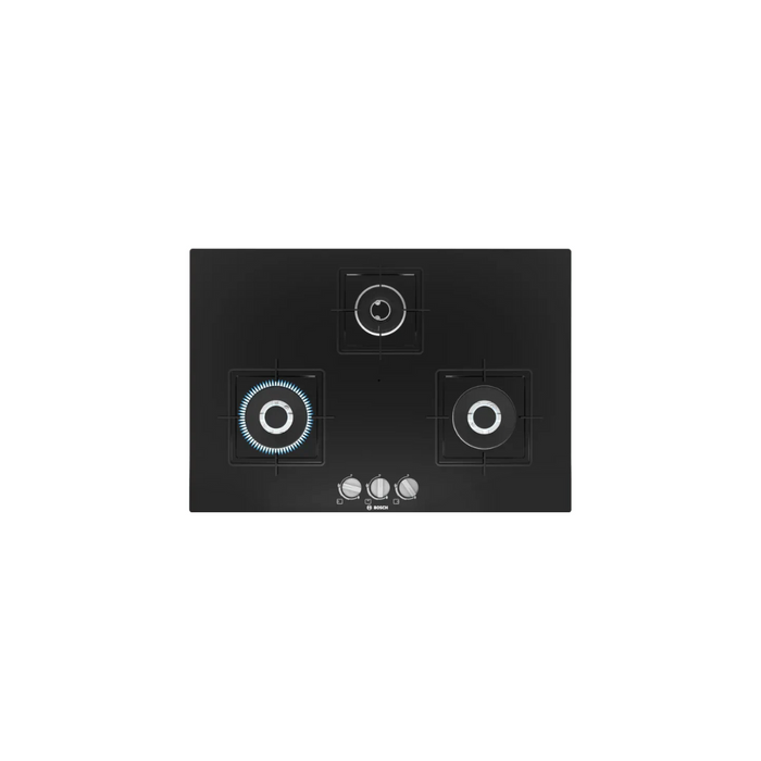 Bosch Series 4 Gas hob 75 cm Tempered glass, Black PND7B6B10I