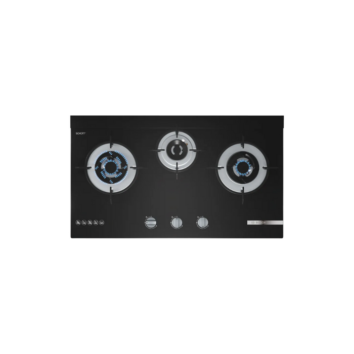 Bosch Series 4 Gas hob 70 cm Tempered glass, Black PMD83D31NX