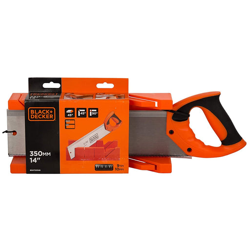 Black & Decker BDHT20346 Manual Mitre Box With Saw for Wood Cutting, DIY & Home Use - General Pumps