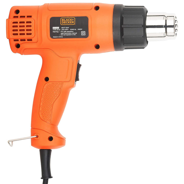 Black & Decker KX1800 Multiple Heat Air Gun, Dual Temperature Control for Drying Paint Coats, Remelting Adhesives & Shrinking - General Pumps