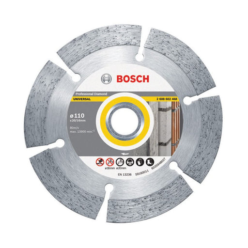 Bosch 2608602460 Segmented, Pro Dia Universal, 110 x 20.16 x 12 mm Segment - General Pumps