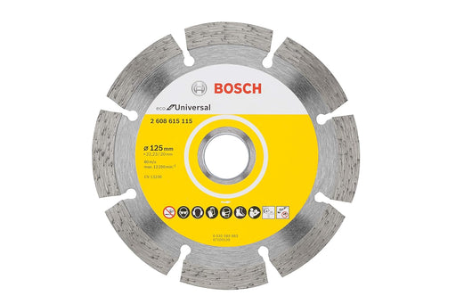 Bosch 2608603329 Diamond Cutting Disc, Best for Universal, 125 x 22.23 x 12 mm Segment - General Pumps