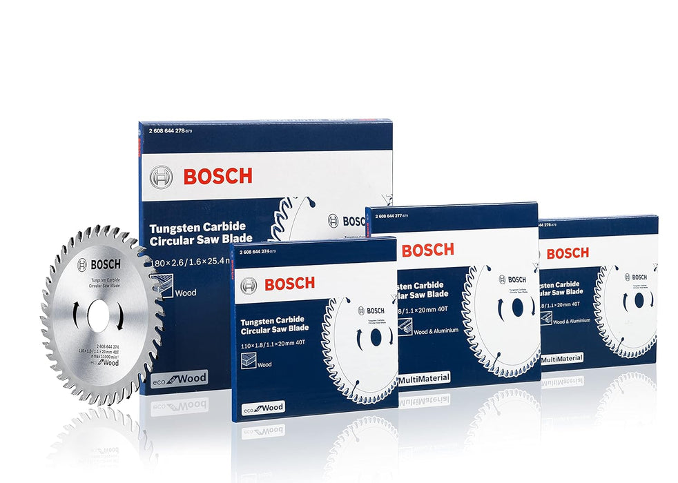 Bosch 2608644274 TCT Wood Circular Saw Blade, 4" 110 x 20, 40 Teeth, Eco Series - General Pumps