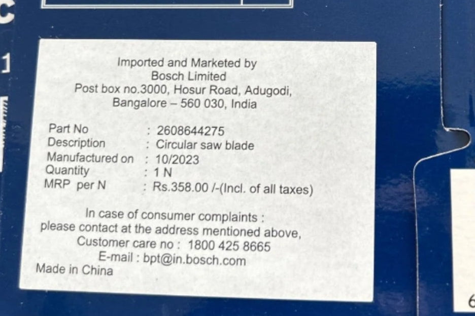 Bosch 2608644275 TCT Wood Circular Saw Blade, 5" 125 x 20, 40 Teeth, Eco Series - General Pumps