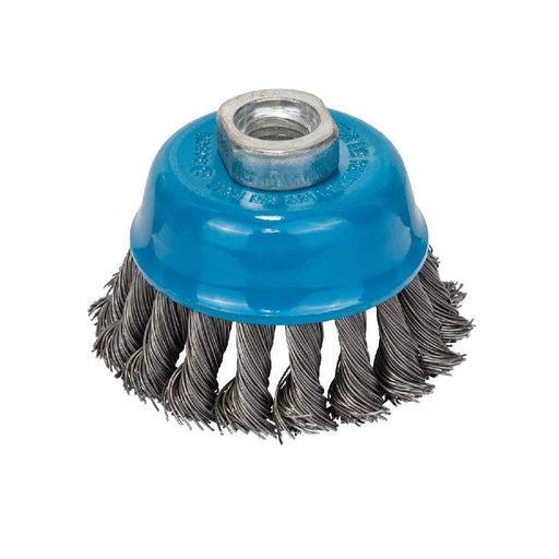 Bosch 75mm Knotted Wire Cup Brush for Rust Removal and Heavy Duty Cleaning M14 Thread - General Pumps