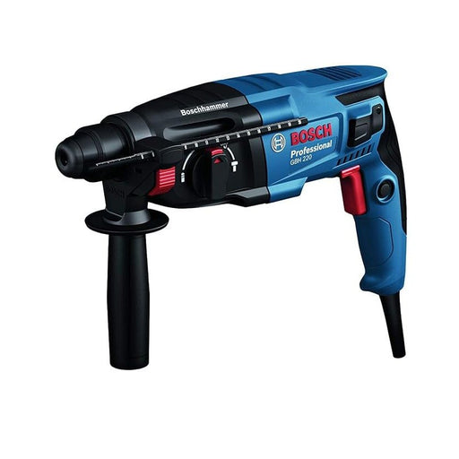 Bosch GBH 220 Rotary Hammer Drill Machine with SDS Plus, 720W, 3 Modes, For Concrete, Metal & Wood + Carrying case, 1 Year Warranty - General Pumps