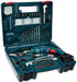 Bosch Professional GSB 10 RE Corded-Electric Drill Tool Set, 10 mm (Blue), 500 Watt, (100 Pc Accessory Set) - General Pumps