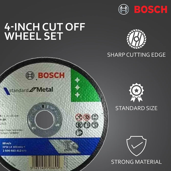 Bosch Professional Standard for Metal Straight Cut off Wheel (100mm, 4”, Pack) - General Pumps