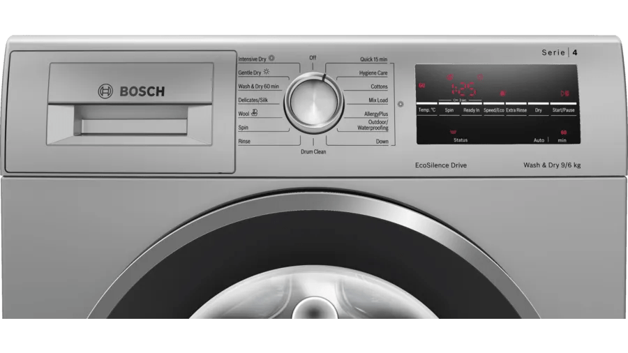 Bosch Series 4 washer dryer 9/6 kg 1400 rpm WNA14408IN - General Pumps