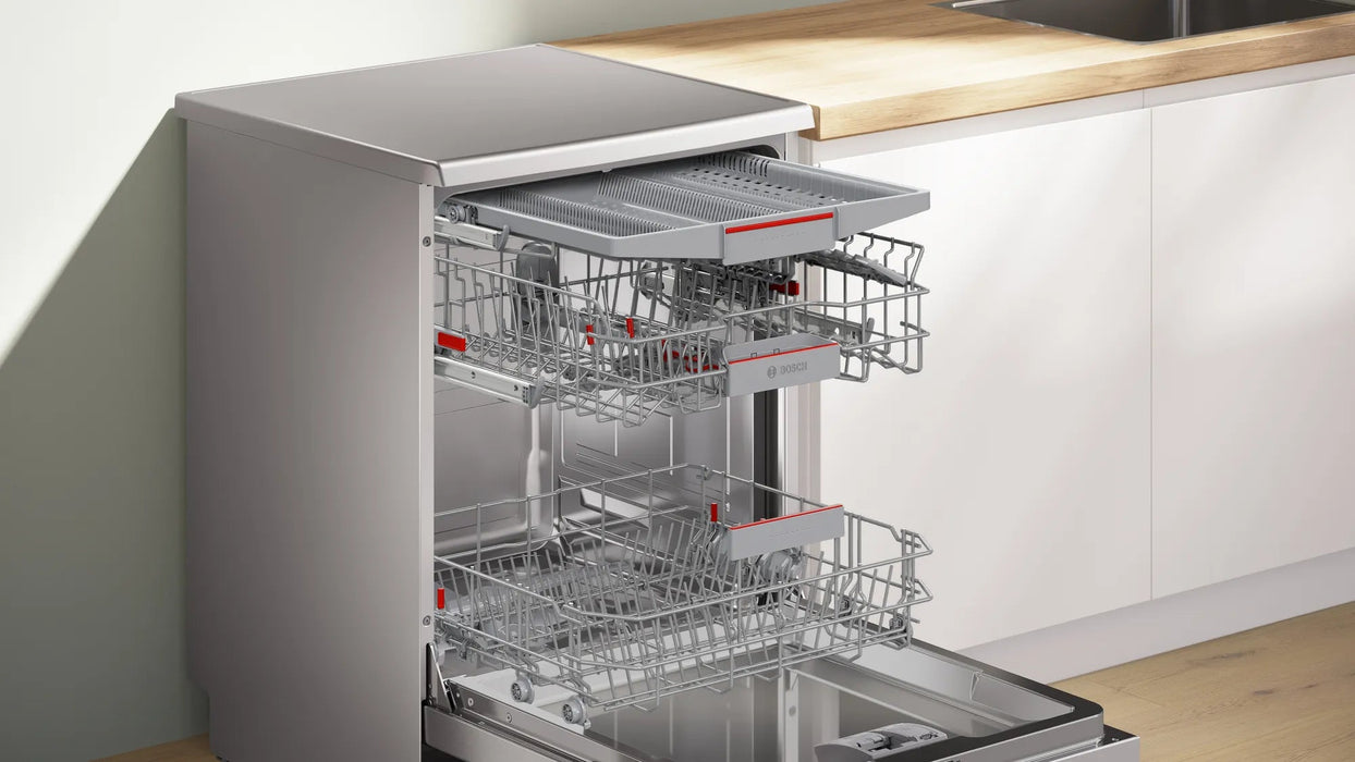 Bosch Series 6 free - standing dishwasher 60 cm Brushed steel anti - fingerprint SMS6HMI0T - General Pumps