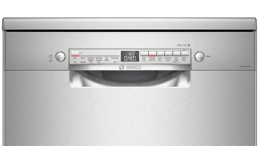 Bosch Series 6 free - standing dishwasher 60 cm Brushed steel anti - fingerprint SMS6ITI01 - General Pumps