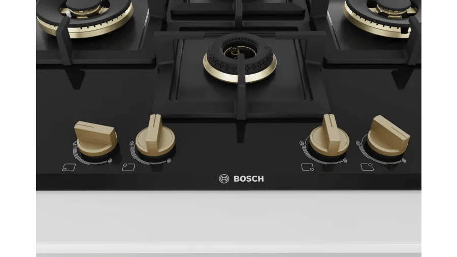 Bosch Series 6 Gas hob 75 cm Tempered glass, Black PNI7B6F20I - General Pumps