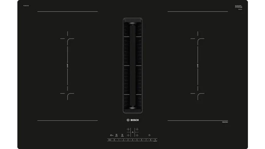 Bosch Series 6 Induction hob with integrated ventilation system 80 cm surface mount without frame PVQ811F15E - General Pumps