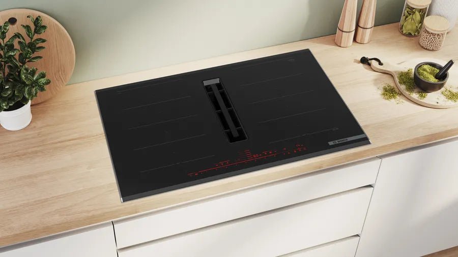 Bosch Series 8 Induction hob with integrated ventilation system 80 cm surface mount with frame PXX875D67E - General Pumps