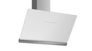 Bosch Series 8 wall - mounted cooker hood 90 cm clear glass white printed DWK98PR20I - General Pumps