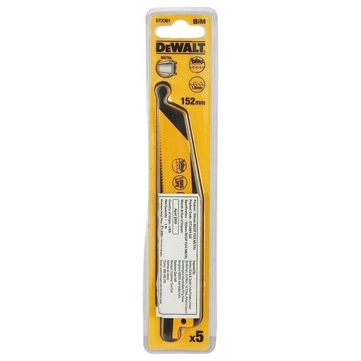 DeWalt 6-Inch 14TPI Reciprocating Saw Blade for Metal Cutting DT2361 - General Pumps