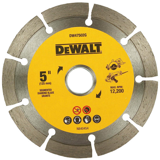 DeWalt DW47502GB25 5-Inch Diamond Cutting Blade for Granite - General Pumps