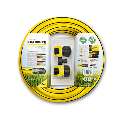 Karcher Garden Hose Connection Set for High Pressure Washers, With Hose 10 Meter Hose, 3 Quick Connectors - General Pumps